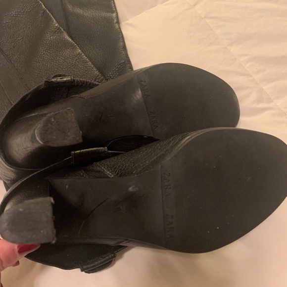 Zara Boots Leather Made in Spain 37 - Picture 5 of 5